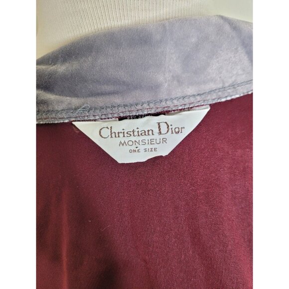 VTG Christian Dior Monsieur Men's SEXY Velvet Robe Pants Set Velour OS Old Money - Picture 4 of 11